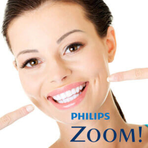 Woman with big white smile